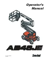 Preview for 1 page of Snorkel AB46JE Operator'S Manual