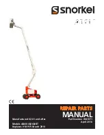 Предварительный просмотр 1 страницы Snorkel AB60J Repair Parts Manual