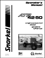 Preview for 1 page of Snorkel ATB 42 Operator'S Manual