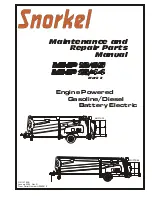 Snorkel MHP 13/35 Mark II Maintenance And Repair Parts Manual preview