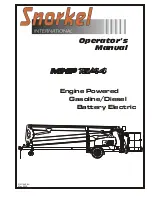 Snorkel MHP15/44 Operator'S Manual preview