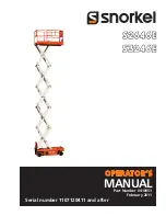 Snorkel S2646E Operator'S Manual preview