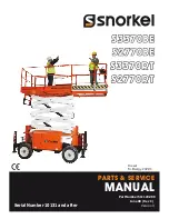 Preview for 1 page of Snorkel S2770BE Parts & Service Manual