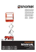 Snorkel S3006P Operator'S Manual preview