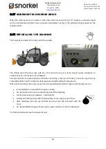 Preview for 40 page of Snorkel SR5719 Operator And  Maintenance Manual