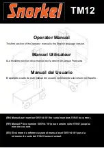 Snorkel TM12 Series Operator'S Manual preview