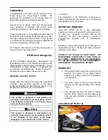 Preview for 2 page of Snow Hawk 600HO Set-Up, Service And Shop Manual