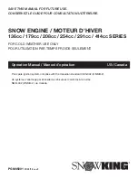 Предварительный просмотр 1 страницы Snow King 136cc SERIES Operation Manual