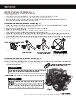 Предварительный просмотр 9 страницы Snow King 136cc SERIES Operation Manual