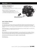 Предварительный просмотр 10 страницы Snow King 136cc SERIES Operation Manual