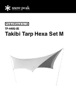 Snow Peak Takibi Tarp Hexa Set M Product Manual preview