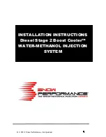 Snow Performance Diesel Stage 2 Boost Cooler Installation Instructions Manual preview
