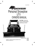 Snowbear patents 2173025 Owner'S Manual preview