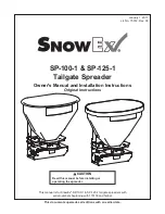 SnowEx SP-100-1 Owner'S Manual preview