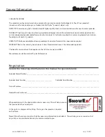 Preview for 4 page of SnowEx SP-2200 Operator'S Manual