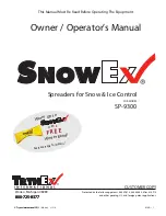 SnowEx SP-9300 Operator'S Manual preview