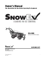 Предварительный просмотр 1 страницы SnowEx SS-4000 Owner'S Manual