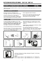 Preview for 4 page of Snowflake SKF 20 Instruction Manual