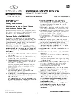 Preview for 1 page of SNOWJOE 24V-SS10-XR-RM Operator'S Manual