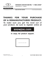 SNOWJOE 24V-SS13-CT-RM Operator'S Manual preview