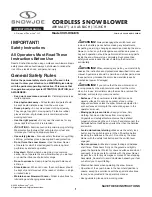 SNOWJOE 24V-X2-SB15 Operator'S Manual preview