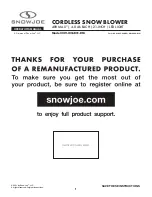 SNOWJOE 24V-X2-SB21-RM Manual preview