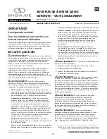 Preview for 41 page of SNOWJOE 24V-X4-SB21-CT Operator'S Manual