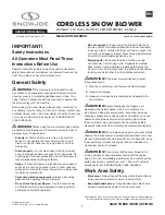 SNOWJOE 24V-X4-SB24 Operator'S Manual preview