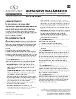 Preview for 23 page of SNOWJOE 24V-X4-SB24 Operator'S Manual