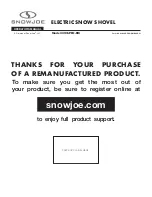 SNOWJOE 320E-PRO-RM Operator'S Manual preview