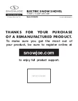 SNOWJOE 324E-RM Operator'S Manual preview