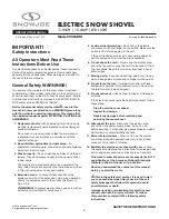 Preview for 2 page of SNOWJOE 324E-RM Operator'S Manual