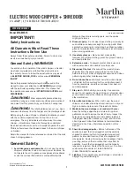 SNOWJOE Martha Stewart MTS-EWC15 Operator'S Manual preview