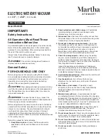 Preview for 1 page of SNOWJOE Martha Stewart MTS-WDV25 Operator'S Manual