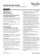 Preview for 1 page of SNOWJOE Martha Stewart MTS-WDV40 Operator'S Manual