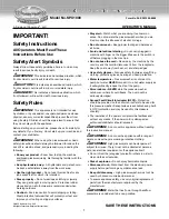 SNOWJOE PRESSURE JOE SPX1000 Operator'S Manual preview