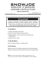 Preview for 2 page of SNOWJOE SHOVELUTION SJ-SHLV01-RM Assembly Instructions