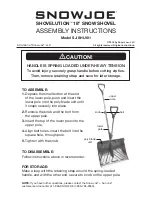 SNOWJOE SJ-SHLV01 Assembly Instructions предпросмотр