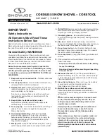 Preview for 2 page of SNOWJOE SNOWJOE 24V-SS11-CT-RM Operator'S Manual