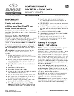 Preview for 1 page of SNOWJOE Sunjoe 24V-150WI-CT Operator'S Manual