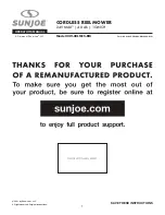 SNOWJOE SUNJOE 24V-CRLM15-RM Operator'S Manual preview