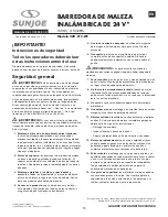 Preview for 15 page of SNOWJOE SUNJOE 24V-CTC-LTE Operator'S Manual