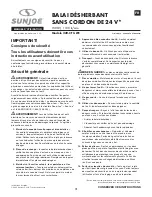 Preview for 31 page of SNOWJOE SUNJOE 24V-CTC-LTE Operator'S Manual