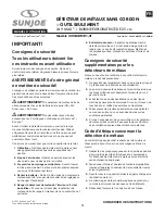 Preview for 41 page of SNOWJOE SUNJOE 24V-MDTCR1-CT Operator'S Manual