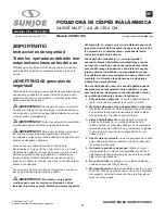 Preview for 21 page of SNOWJOE SUNJOE 24V-MJ14C Operator'S Manual