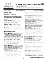 Preview for 37 page of SNOWJOE sunjoe 24V-PSW25 Operator'S Manual