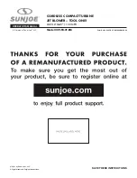 SNOWJOE sunjoe 24V-TB-CT-RM Operator'S Manual preview