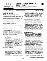 Preview for 23 page of SNOWJOE sunjoe 24V-WB1000 Operator'S Manual