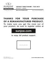 SNOWJOE Sunjoe 24V-X2-24HT-CT-RM Operator'S Manual preview