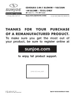 SNOWJOE sunjoe 24V-X2-BVM190-CT-RM Operator'S Manual preview